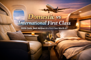 Domestic vs international first class experience