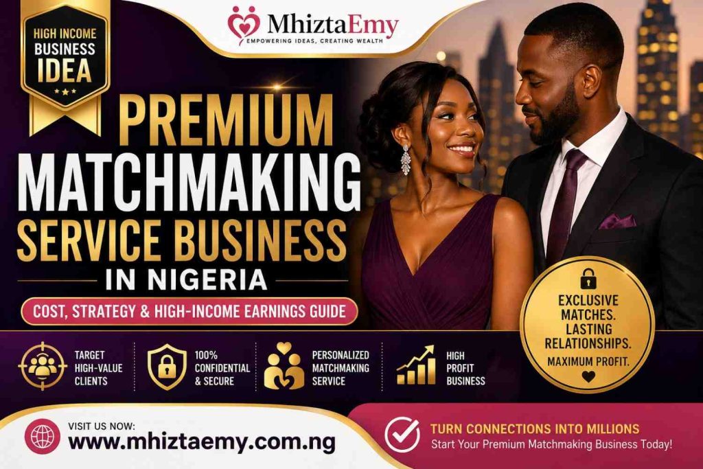 Premium matchmaking service business in Nigeria showing high-income relationship consulting and exclusive client matching