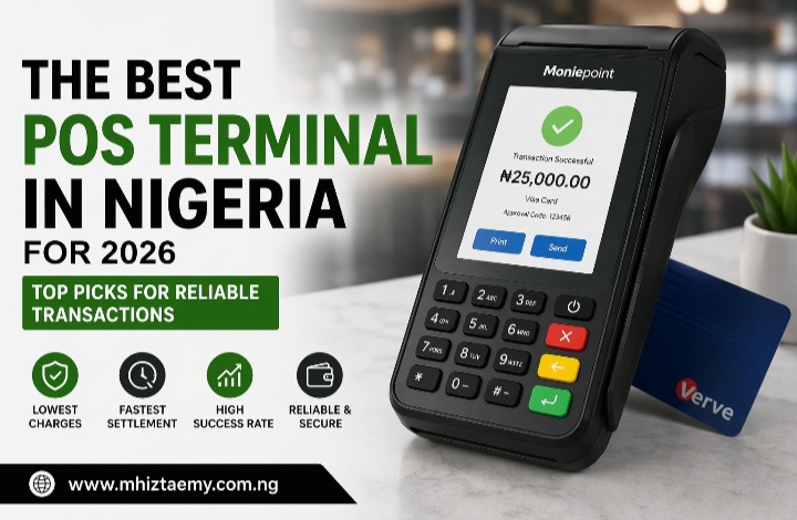 Best POS machine in Nigeria 2026 with lowest charges and fast settlement