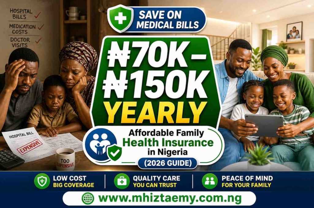Affordable family health insurance plans in Nigeria with coverage under ₦150K per year