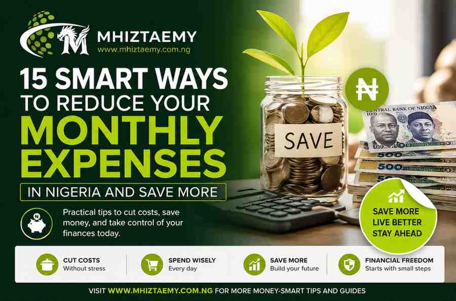 15 Smart Ways to Reduce Your Monthly Expenses in Nigeria and Save More Money Every Month 15 smart ways to reduce monthly expenses in Nigeria, save more money, cut costs, and improve personal financial management